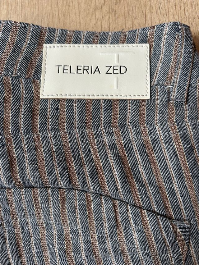 Pantalón Teleriza Zed Rayas Marrón,azul.