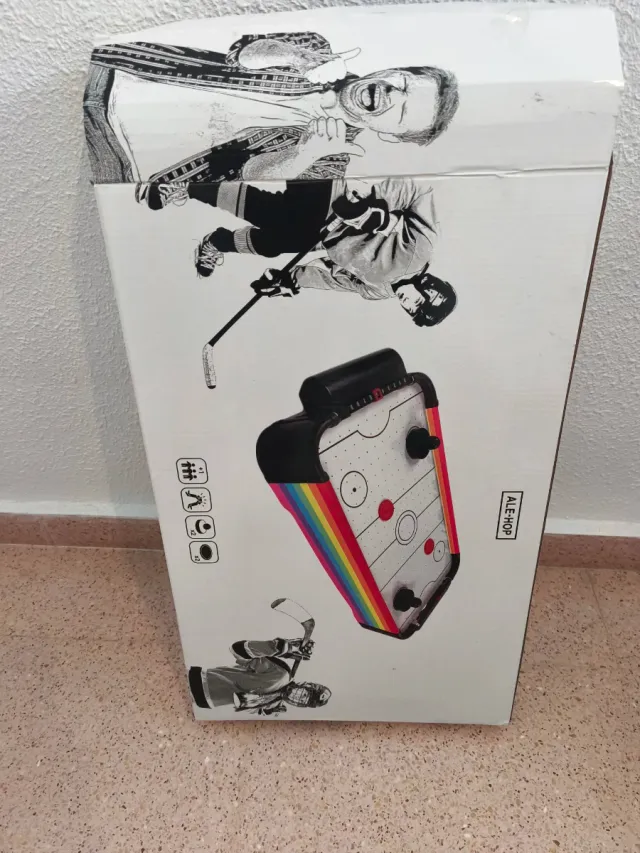 Juego Air Hockey con diseño de arcoíris