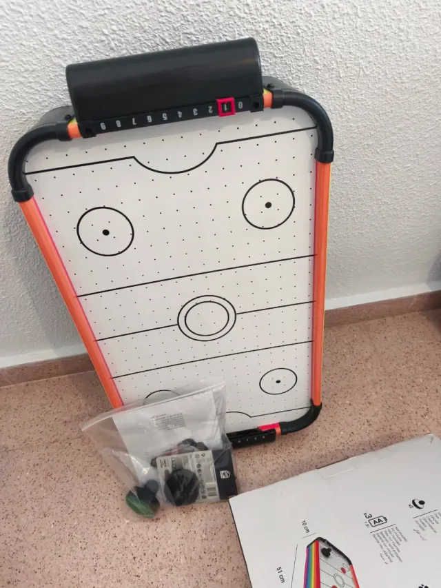 Juego Air Hockey con diseño de arcoíris