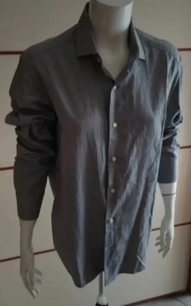 Camicia uomo grigia