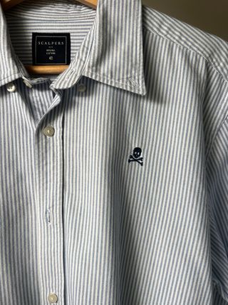 Camisa Scalpers Rayas Azul Talla M