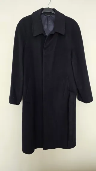 Abrigo gris marengo clásico hombre