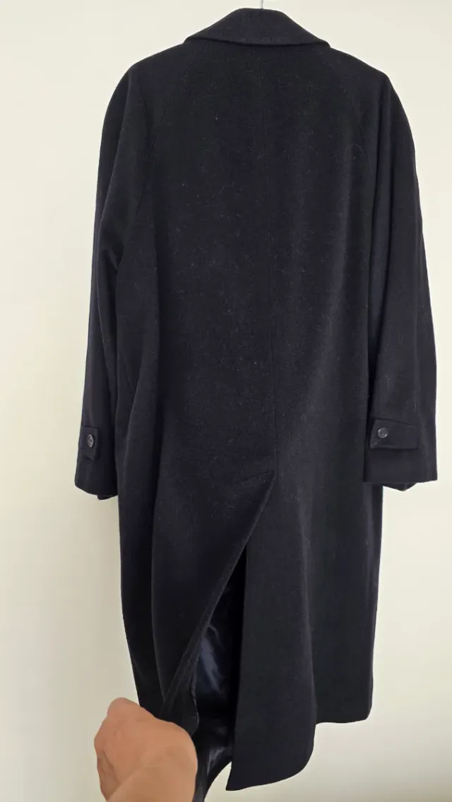 Abrigo gris marengo clásico hombre