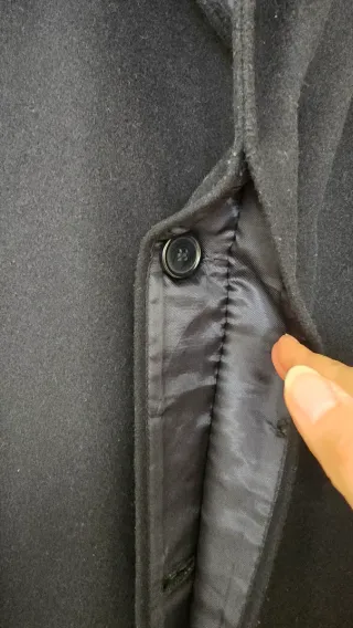 Abrigo gris marengo clásico hombre