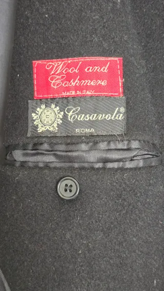 Abrigo gris marengo clásico hombre