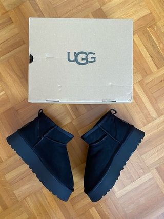 Botas de pelo con plataforma Talla 39