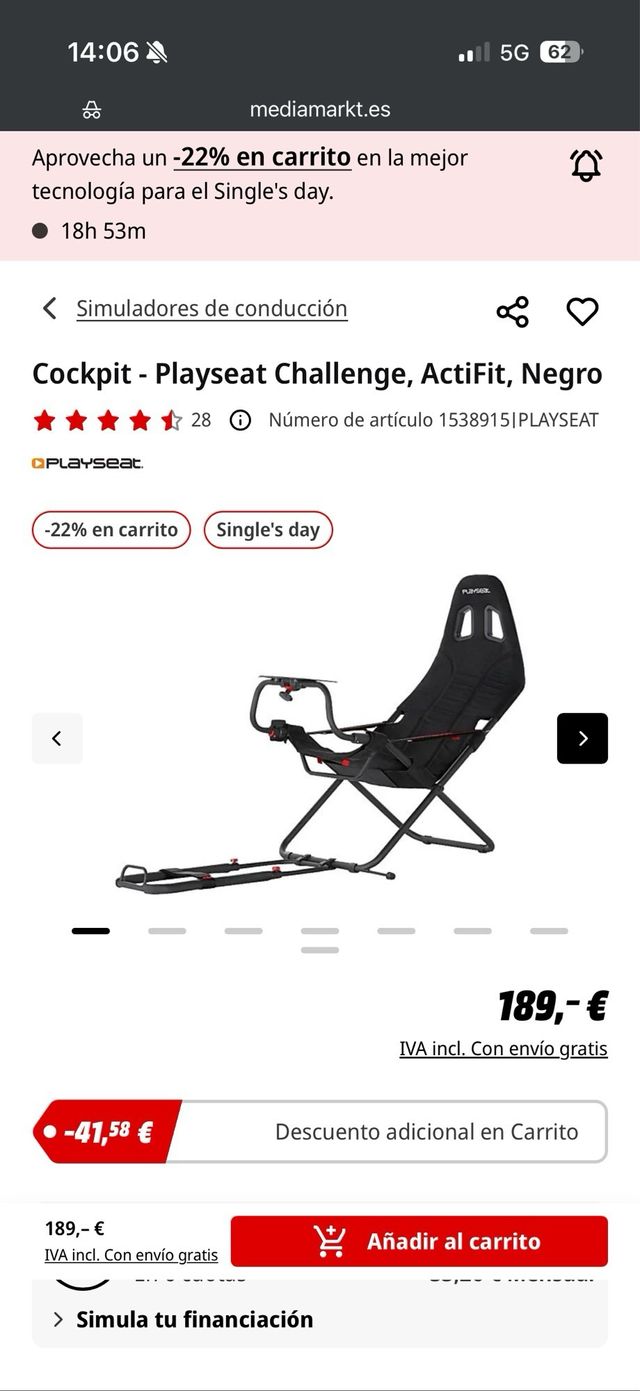 playseat mas volante logitech g29