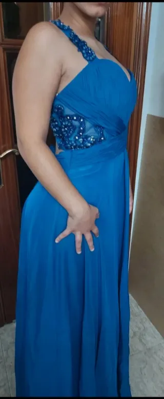 Vestido fiesta azul talla 36