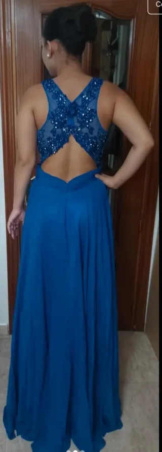 Vestido fiesta azul talla 36