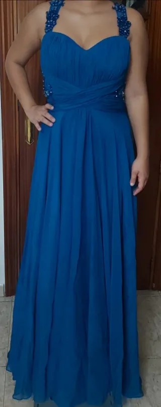 Vestido fiesta azul talla 36