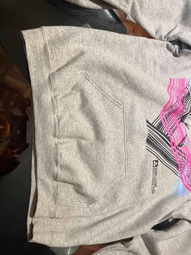 Sudadera Static Code Gris Talla M