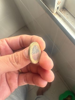 Moneda 1 Euro Italia 2002 Vitruvio