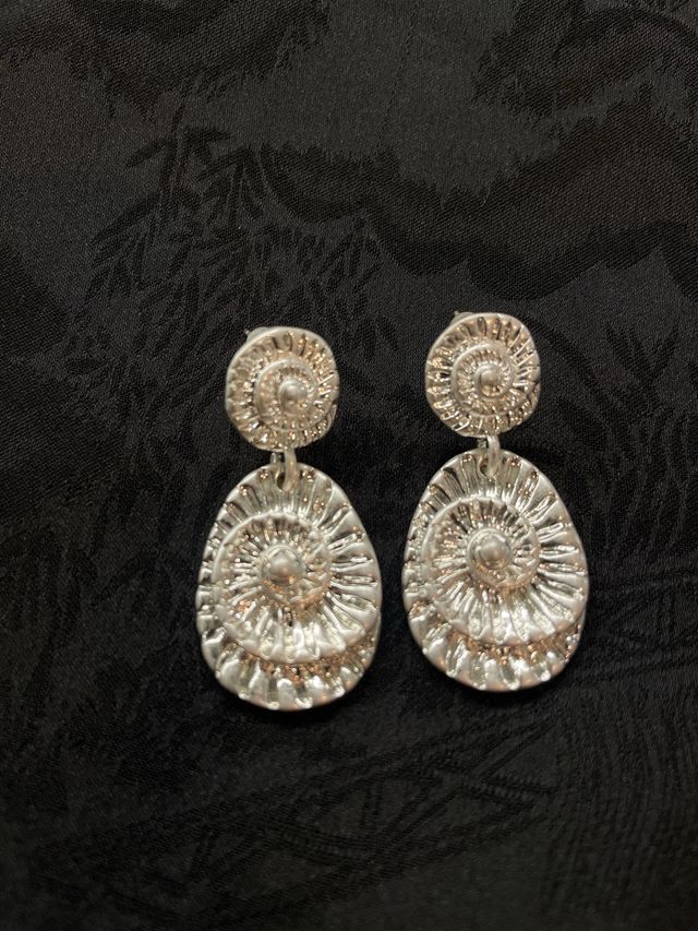 pendientes de plata maciza