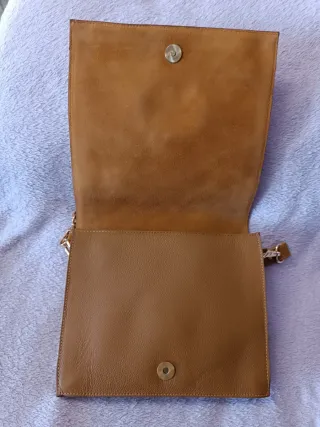 Bolso piel y pelo efecto vaca