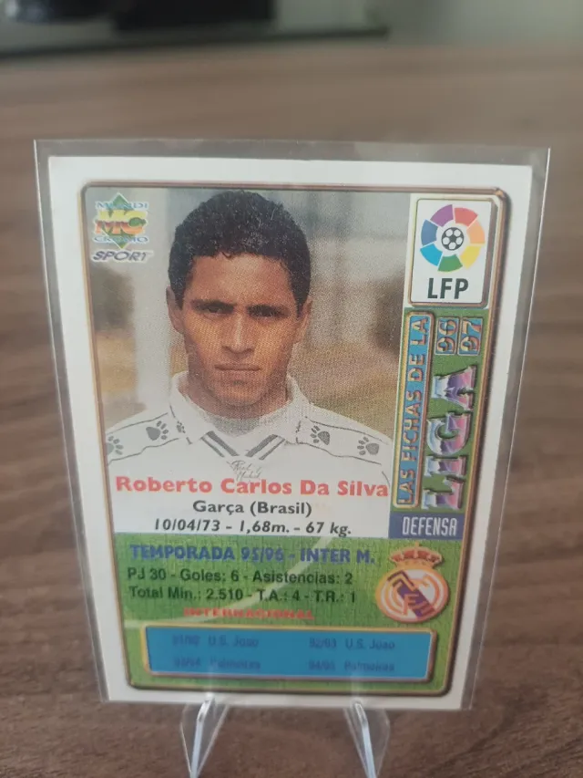 Cromo Roberto Carlos Rookie Real Madrid C.F.