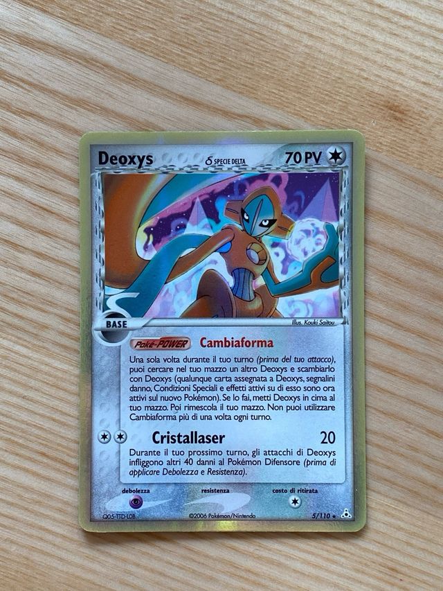 Pokémon Card Deoxys 5/110 Holo (Italian)