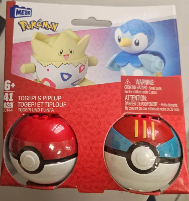 Mega Pokémon Bolas Togepi y Piplup