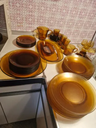 Vajilla Duralex Ambar Vidrio