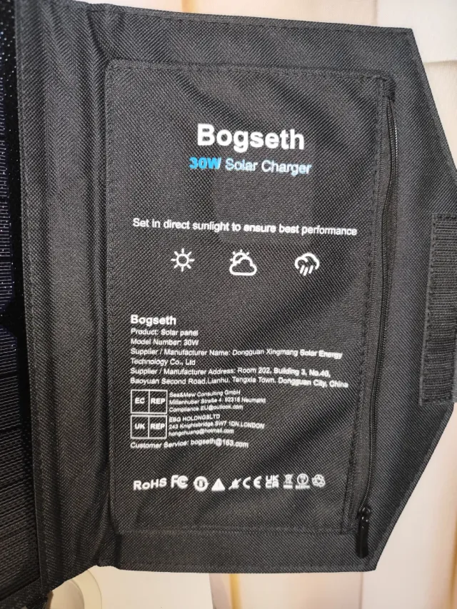 Cargador Solar Bogseth 30W