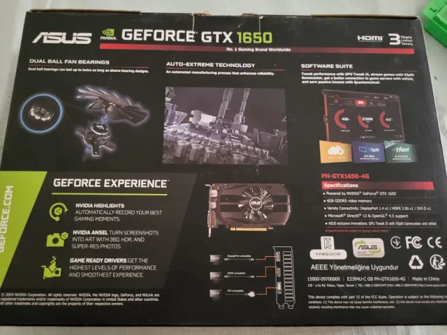 Tarjeta Gráfica GTX 1650