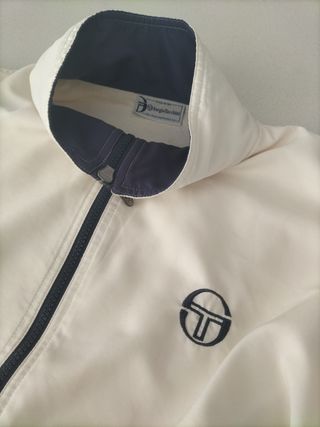Chaqueta Sergio Tacchini blanca y azul