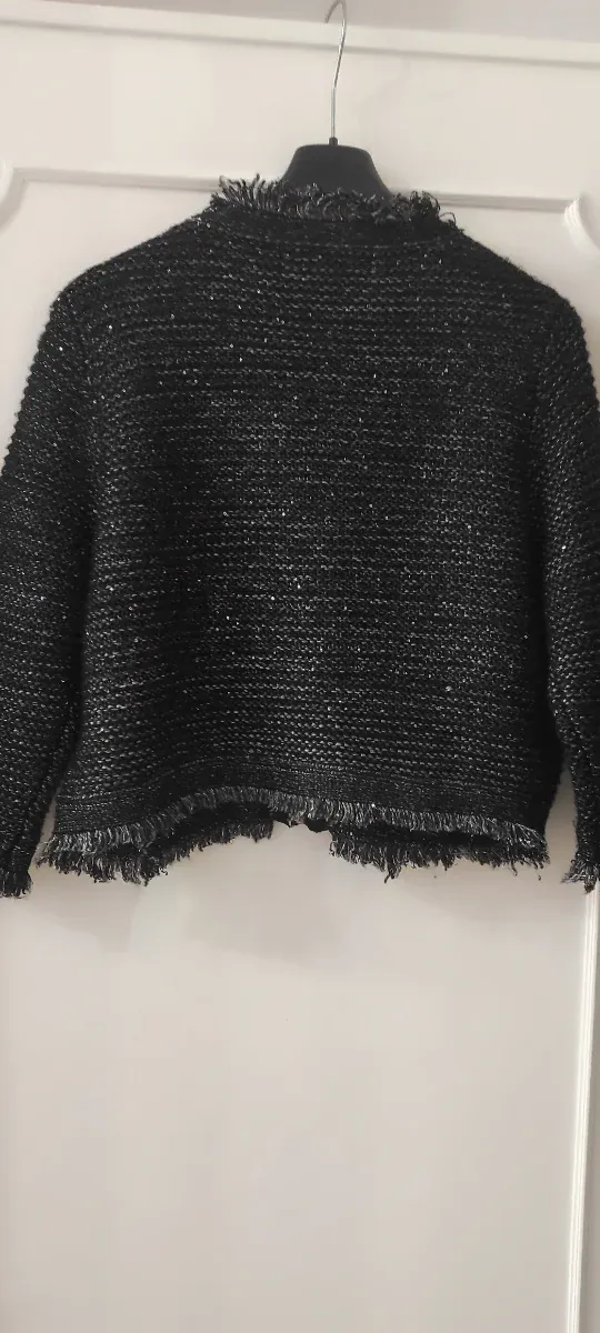 Giacca elegante donna nera e argento