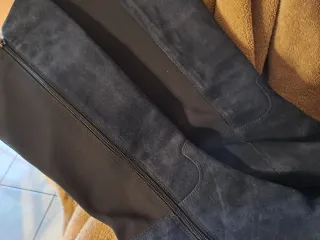 Stivali camoscio blu n.38