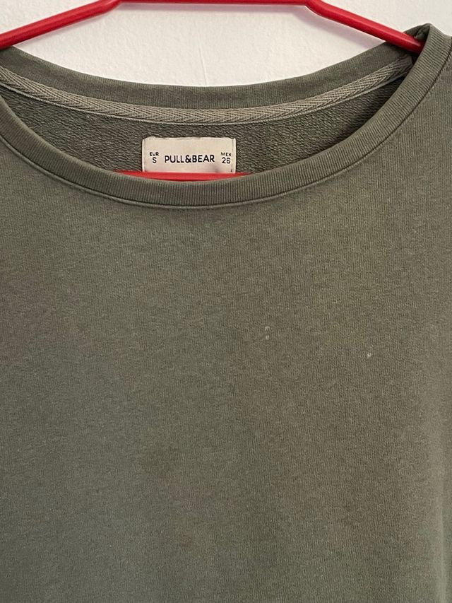 Sudadera Pull&Bear verde oliva