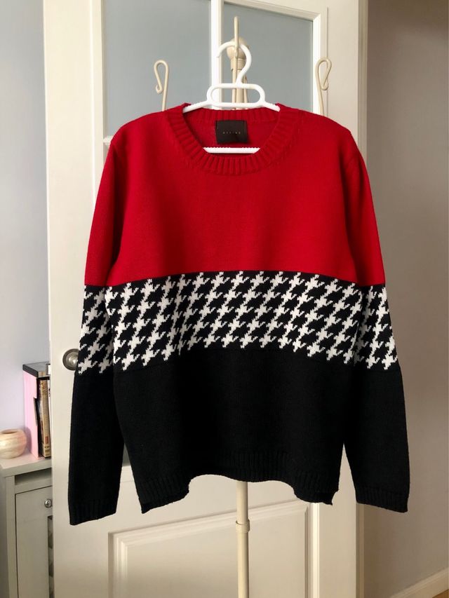 Jersey cuello redondo estampado