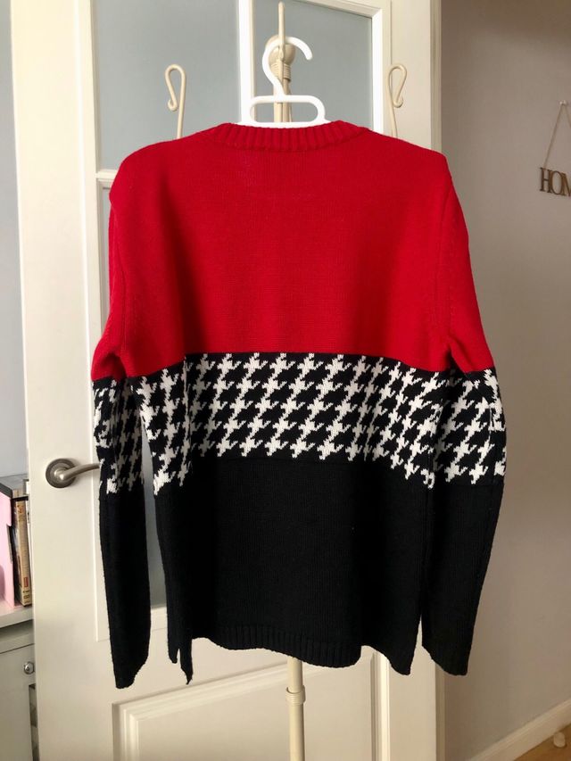 Jersey cuello redondo estampado