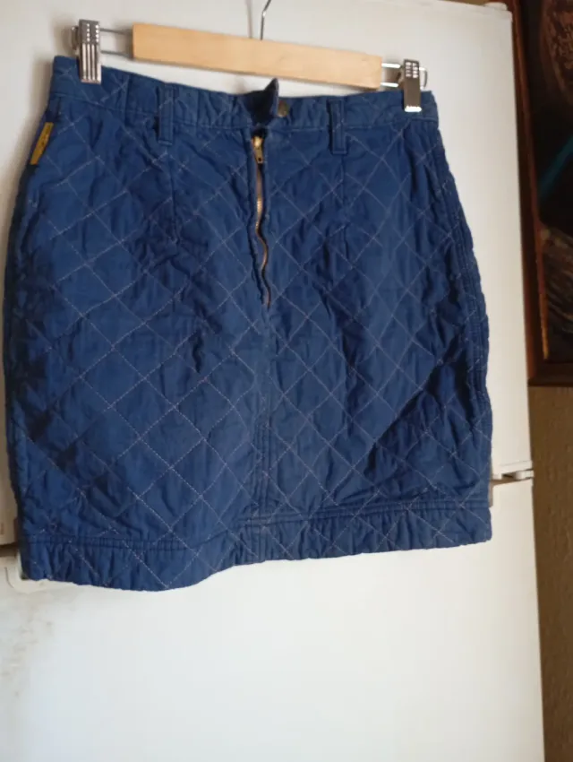 Bufanda acolchada azul