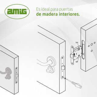 ✨ - Amig - Picaporte Unificado para Puertas de Mad