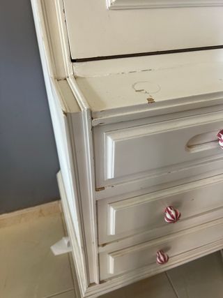 Cajonera/librería escritorio madera