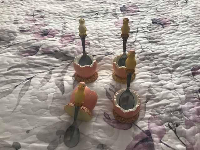 Juego 4 Huevos Cocina con Pollitos