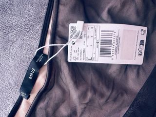 Vestido Mango Tul Negro Talla L