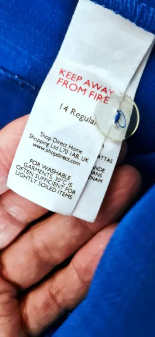 Pantalones Anchos Vestir Azul Eléctrico