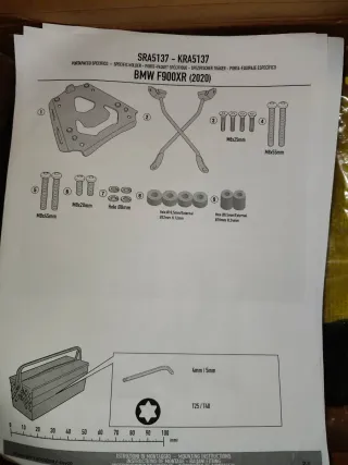Soporte Baúl GIVI SRA5137 BMW F900XR