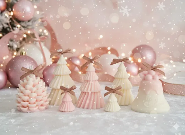 Vela árbol Navidad artesanal - Precio por unidad