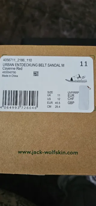 Chanclas Jack Wolfskin Beige y Rojas