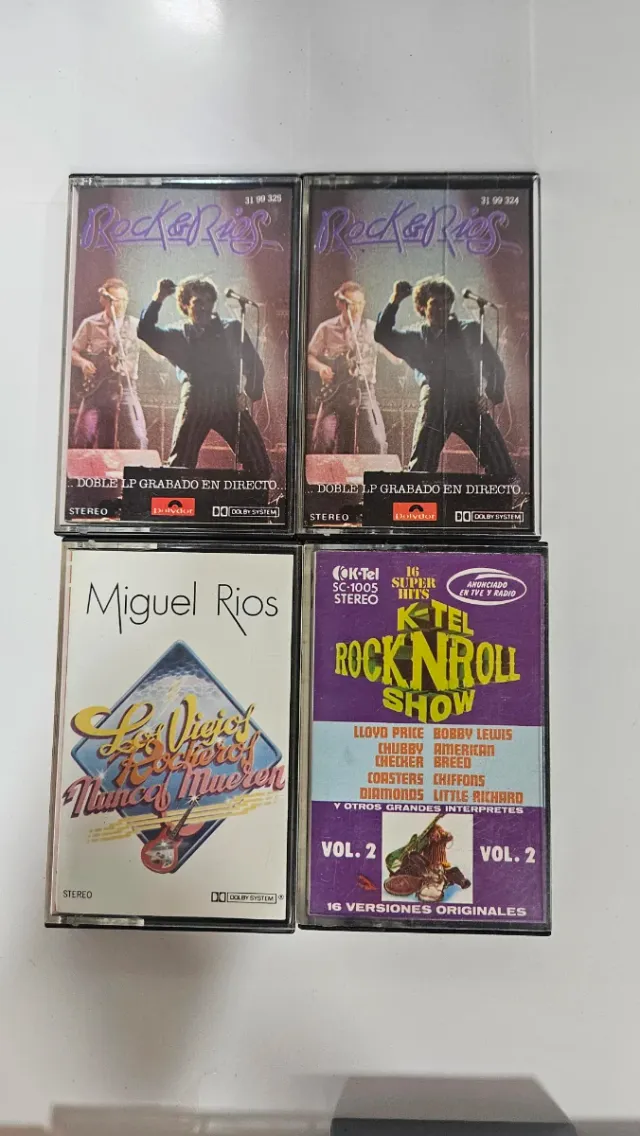 Lote 20 Cintas Cassette Rock/Pop Variado