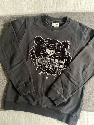 Sudadera Kenzo Negra con Tigre