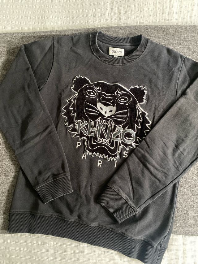 Sudadera Kenzo Negra con Tigre