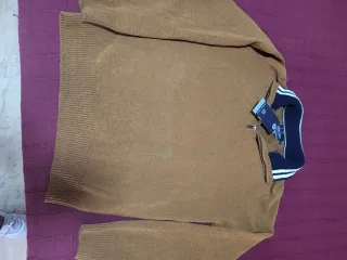 Jersey GREEN COAST cuello semicisne cremallera