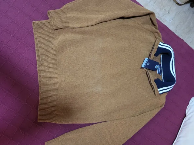 Jersey GREEN COAST cuello semicisne cremallera