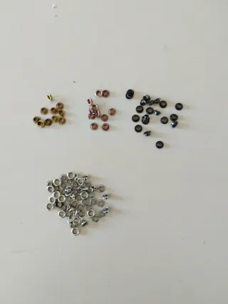 Remaches metálicos varios colores