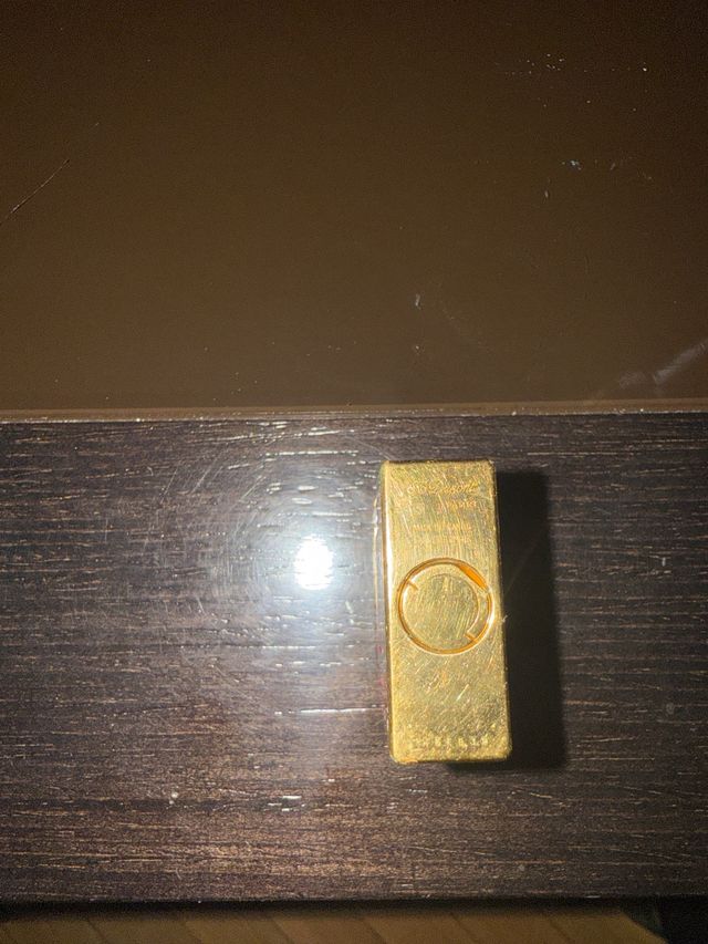 Dupont Zippo Dorado y Rojo