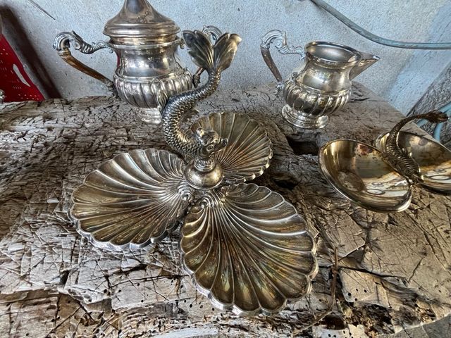 espectacular y magnífico juego de café alpaca