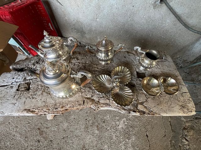 espectacular y magnífico juego de café alpaca