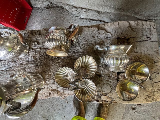 espectacular y magnífico juego de café alpaca