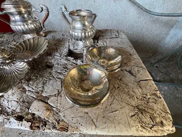 espectacular y magnífico juego de café alpaca